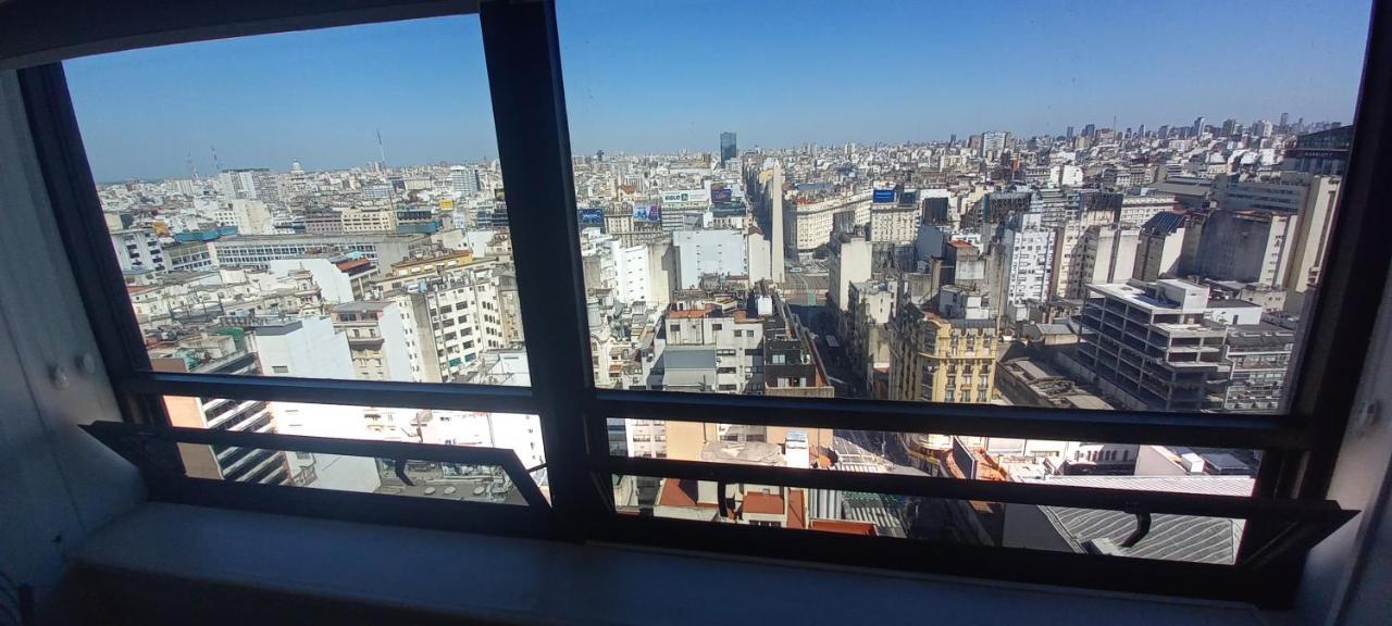 Que Mejor Vista Del Obelisco Piso A La Calle Corrientes Buenos Aires Eksteriør bilde