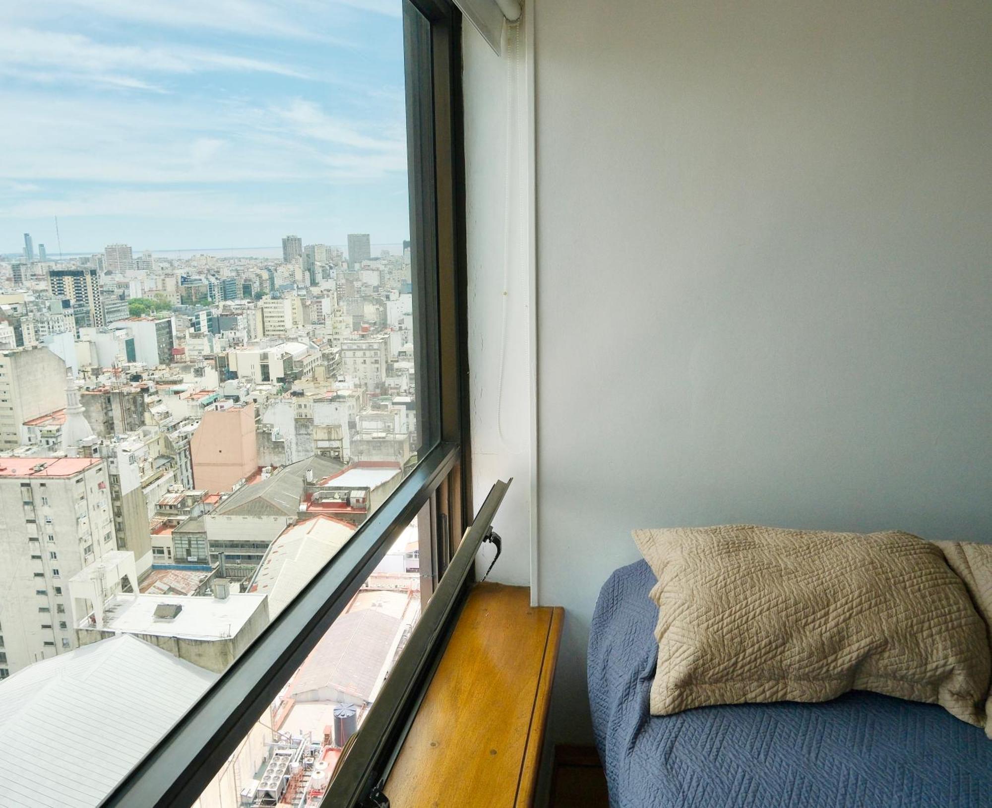Que Mejor Vista Del Obelisco Piso A La Calle Corrientes Buenos Aires Eksteriør bilde